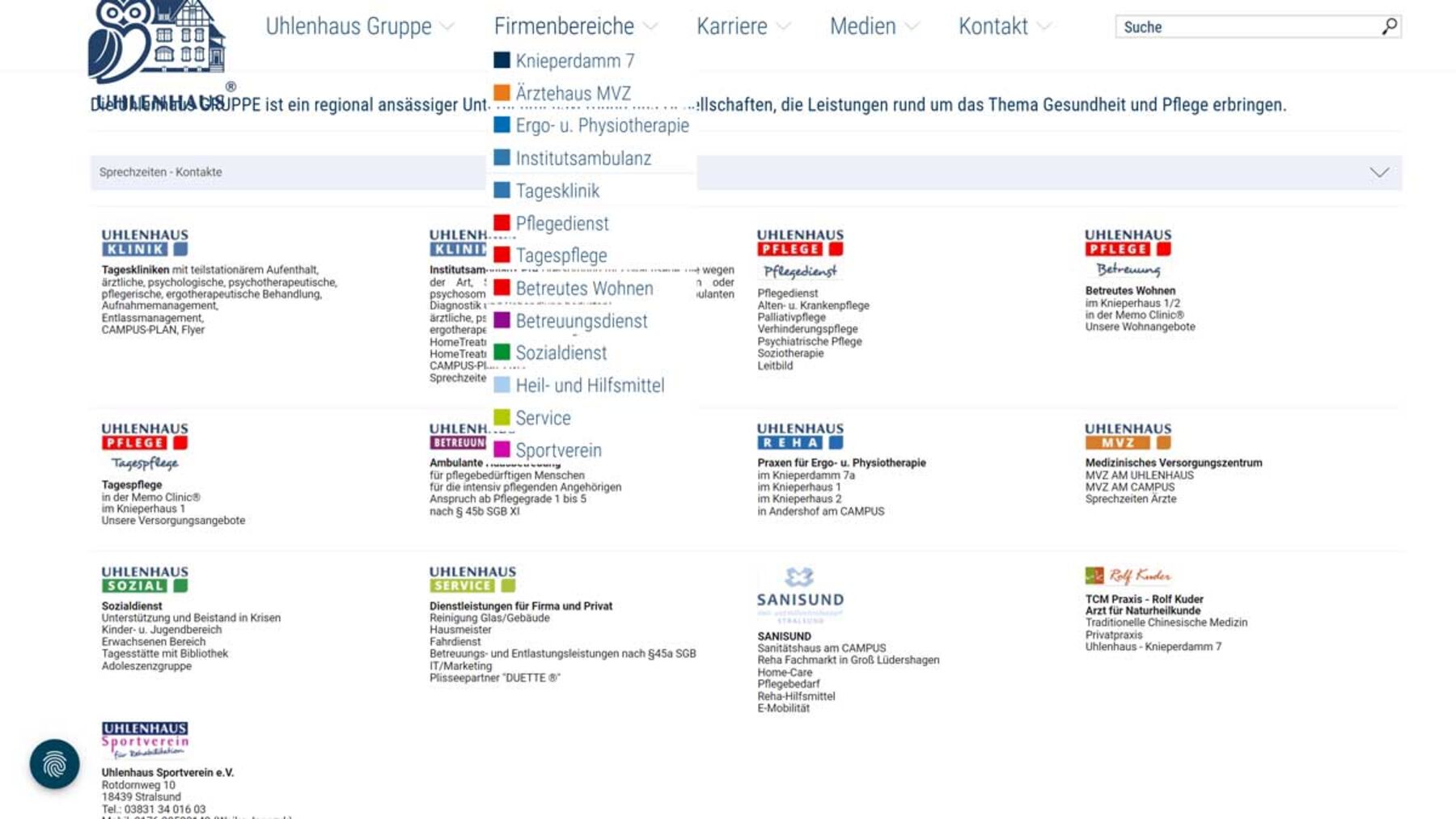 Fixiertes Menü verdeckt Inhalt